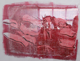 MISCHLING Elke – „Venus“, 2007, Serie von 4 Monotypien/Papier, je 80x60 cm