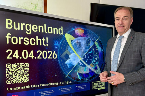 Landesrat Leonhard Schneemann lädt ein zur Langen Nacht der Forschung im Burgenland am 24. April 2026