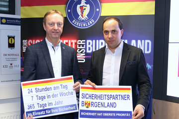 LH-Stv. Johann Tschürtz und Projektleiter LSZ-GF Christian Spuller präsentierten eine Bilanz des Projekts Sicherheitspartner und gaben einen Ausblick auf künftige Pläne