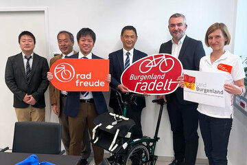 Japanische Partnerregion der Präfektur Shiga zeigt großes Interesse an Maßnahmen des Burgenlandes zum Ausbau des Radverkehrs
