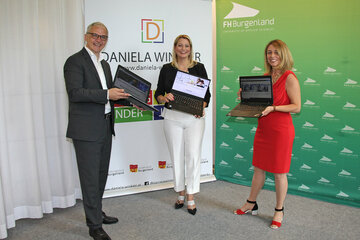 Präsentierten die Bilanz des „Corona-Studienjahrs“ und gaben einen Ausblick in die Zukunft der FH Burgenland: LRin Daniela Winkler, FH-Geschäftsführer Georg Pehm und FH-Vizerektorin Silvia Ettl-Huber