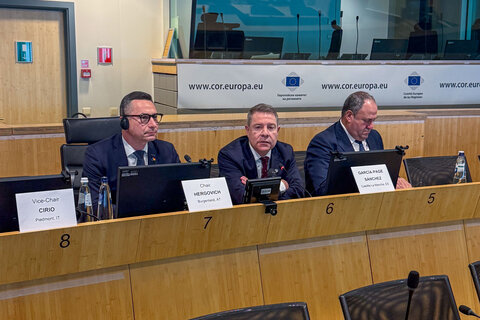 4. Sitzung WINE Intergroup unter dem Vorsitz des burgenländischen Regierungskoordinators und AdR-Mitglieds Robert Hergovich.