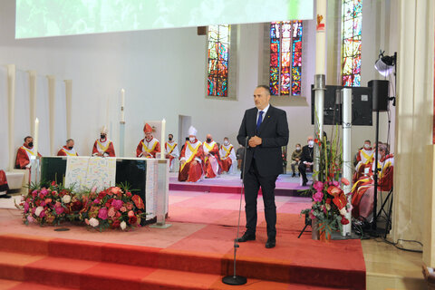 Landeshauptmann Hans Peter Doskozil bei der Festrede im Eisenstädter Dom