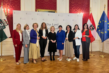 Landesrätin Daniela Winkler (links im Bild) nahm in Graz an der Landesfrauenreferentinnenkonferenz teil.
