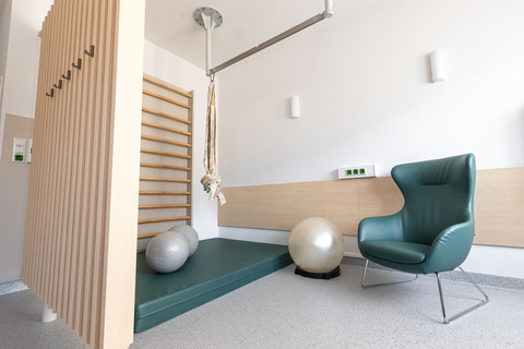 Die neu gestaltete Geburtenstation der Klinik Oberpullendorf.