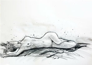 Akt liegend 1
