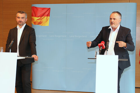 Landeshauptmann Doskozil und Bautenlandesrat Dorner informierten über den Handwerkerbonus