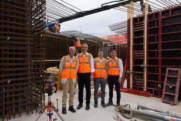 Stellvertretender Vorstandsvorsitzender der Raaberbahn, Dr. János Perényi, Verkehrslandesrat Mag. Heinrich Dorner, Leiter der Finanzabteilung und Prokurist der Raaberbahn, Peter Medlitsch, MSc und Projektleiter Ing. Burak Uygun