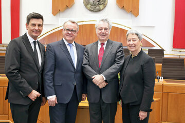 Illedits, Bundespräsisdent a.D. Fischer mit Gattin, LH a.D. Niessl