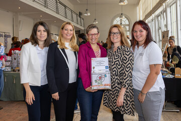 Martina Knartz (Frauenreferat), Frauenlandesrätin Daniela Winkler, Sabine Neuberger (Katholische Frauenbewegung), Rebecca Gerdenitsch-Schwarz (Katholische Frauenbewegung), Carmen Barger (Familienreferat).
