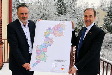 Landeshauptmann Hans Peter Doskozil und Soziallandesrat Leonhard Schneemann