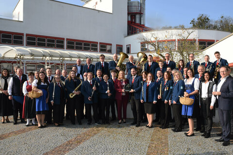 Der Musikverein Kittsee freute sich sehr über den Ehrenpreises des Landeshauptmannes „Der Burgenländische Musikant 2024“.