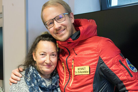 Lebensretter trifft Patientin