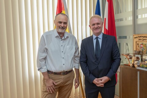 Landeshauptmann Hans Peter Doskozil und Geschäftsführer Johannes Stipsits wollen das Burgenland zum attraktivsten Wirtschaftsstandort Österreichs machen.