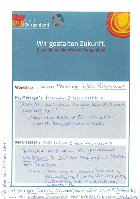 Key Messages WS Green Marketing