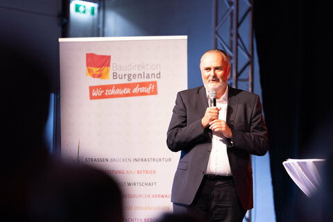 Landeshauptmann Hans Peter Doskozil bei seiner Ansprache.