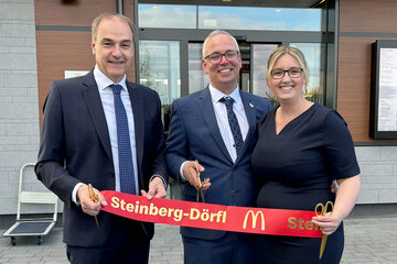Landesrat Schneemann eröffnete den neuen McDonald’s im Businesspark Steinberg-Dörfl