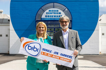 Landesrätin Daniela Winkler und Markus Tuider, Geschäftsführer Burgenland Messe Betriebs-GmbH & Co KG, sehen die BIBI-Messe als Drehscheibe für Berufsorientierung und Berufsperspektive