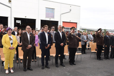 In Oberpullendorf wurden das Katastrophenschutzlager sowie neue Fahrzeuge und Gerät der Feuerwehr im Rahmen eines Festaktes gesegnet.