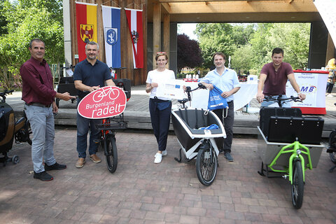 Obmann Ing. Martin Ochsenhofer (Tourismusverband Region Oberwart), Landesrat Mag. Heinrich Dorner, Ing. Christine Zopf-Renner, Mag. Gert Polster und Christoph Körper