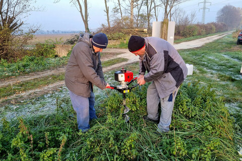 Aufbau der Info-Tafeln