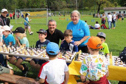 Beim Spiel- und Sportfest Sportunion in Donnerskirchen