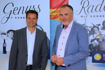 Didi Tunkel, Geschäftsführer des Burgenland Tourismus, und Landeshauptmann Hans Peter Doskozil.