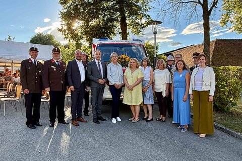 Die Freiwilligen Feuerwehr Buchschachen lud am Samstag zum Festakt der Fahrzeugweihe.