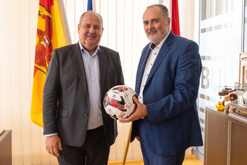 DI Josef Pröll, ÖFB-Aufsichtsratsvorsitzender und Landeshauptmann Hans Peter Doskozil.