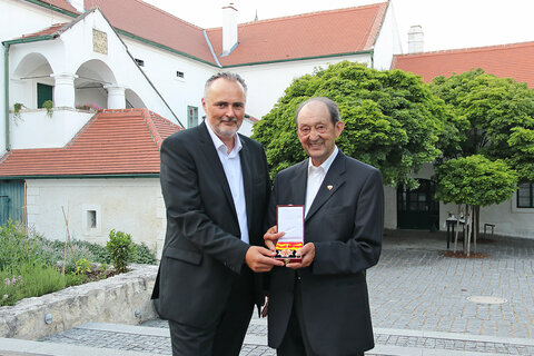 LH Hans Hans Peter Doskozil mit Anton Kollwentz