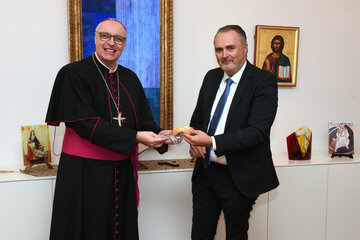 Diözesanbischof Ägidius Zsifkovics und Landeshauptmann Hans Peter Doskozil
