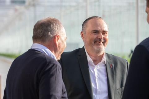 Landeshauptmann Hans Peter Doskozil im Gespräch mit Werner Perlinger