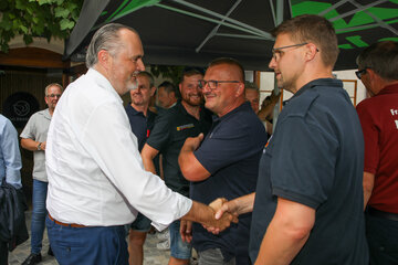 LH Hans Peter Doskozil beim Dankesfest für Helferinnen und Helfer der Hochwasserkatastrophe