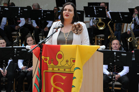 LH-Stv.in Mag.a Astrid Eisenkopf bei ihrer Festrede