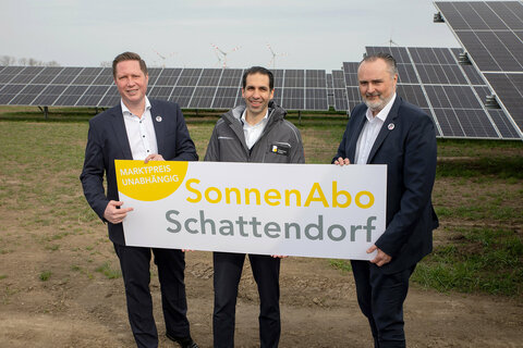 ürgermeister Thomas Hoffmann, Burgenland Energie Vorstandsvorsitzender Stephan Sharma, Landeshauptmann Hans Peter Doskozil