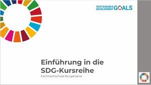 SDG-Kursreihe der FH Burgenland