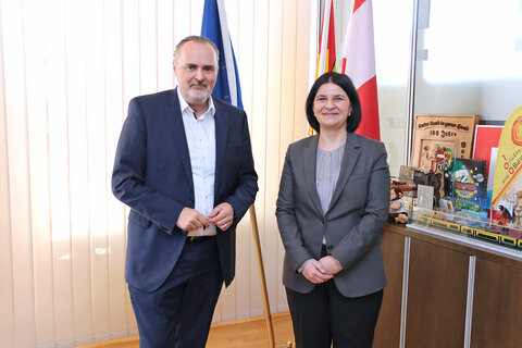 Landeshauptmann Hans Peter Doskozil hieß die Botschafterin von Montenegro in Österreich, I.E. Dragana Radulovic, herzlich willkommen