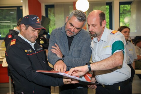 Landesrat Heinrich Dorner besuchte den Bewerb zum FLA in Gold