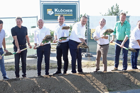 Spatenstich zum Kreisverkehr in Oberwart