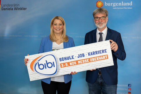 Bibi Messe in Oberwart - Landesrätin daniela Winkler und Markus Tuider