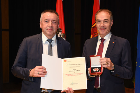 Andreas Erwin Roth erhielt das Große Silberne Ehrenzeichen