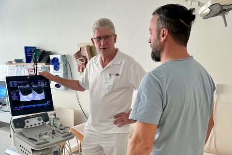 rimarius Pfleger nahm sich Zeit für die wichtige Vorsorgeaktion.