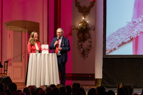 Landeshauptmann-Stellvertreterin Anja Haider-Wallner im Gespräch mit Gerhard Krammer.