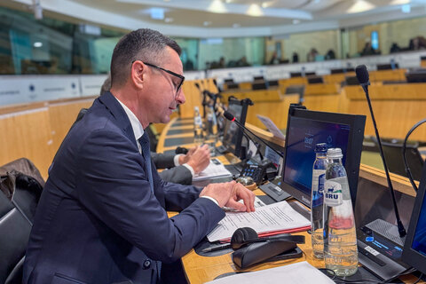 4. Sitzung WINE Intergroup unter dem Vorsitz des burgenländischen Regierungskoordinators und AdR-Mitglieds Robert Hergovich.