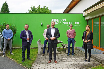 Soziallandesrat Dr. Leonhard Schneemann besuchte das SOS Kinderdorf in Pinkafeld