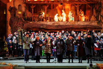 Schülerchöre beim Winterwunder Mörbisch