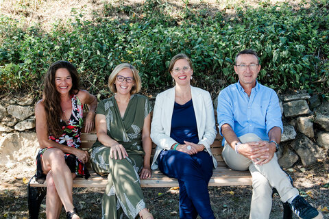 Sigrid Weinzinger, Mariella Baldauf, Anja Haider-Wallner und Bürgermeister Hannes Steurer.