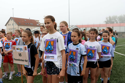 Safety tour 2025 mit Landesrat Heinrich Dorner mit den Siegern der Volkschule frauenkirchen