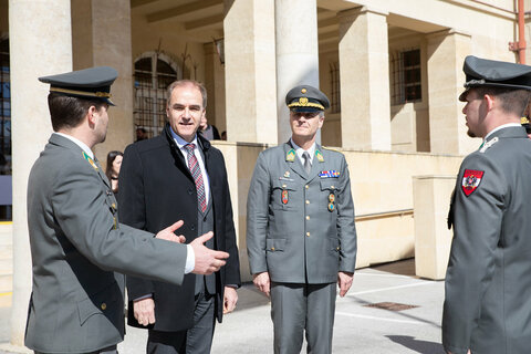 Landesrat Leonhard Schneemann bei der Begrüßung
