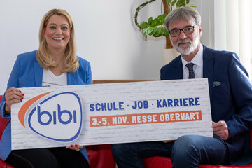 Bibi Messe in Oberwart - Landesrätin daniela Winkler und Markus Tuider